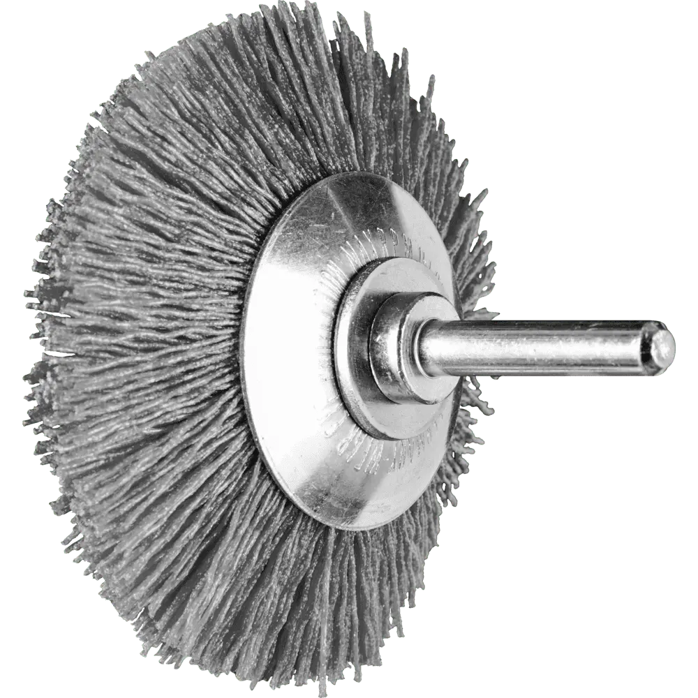 Produktfoto 1 von PFERD TOOLS Kegelbürste ungezopft KBU Ø70x10mm Schaft-Ø6 mm Keramik-Filament-Ø 0,55 mm Korn 120, 10 Stk.