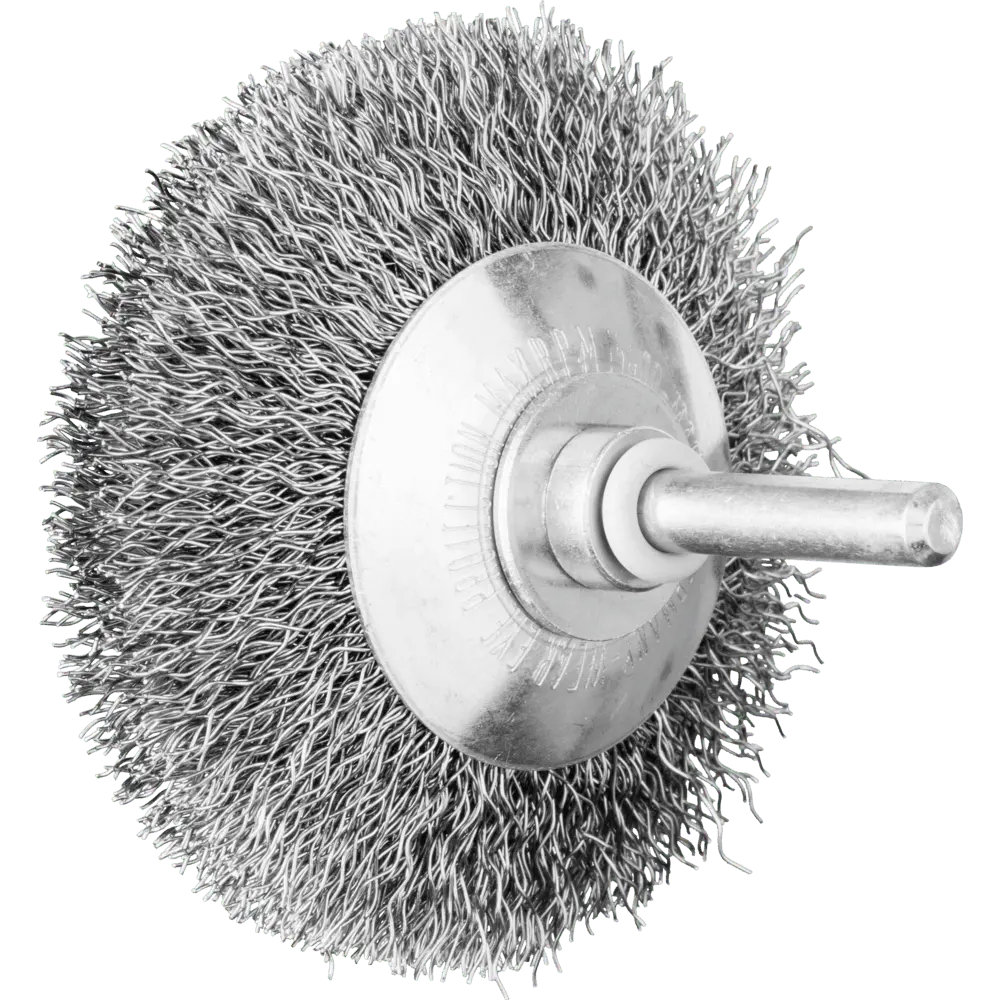 Produktfoto 1 von PFERD TOOLS Kegelbürste ungezopft KBU Ø70x10mm Schaft-Ø6 mm Stahl-Draht-Ø0,30, 10 Stk.