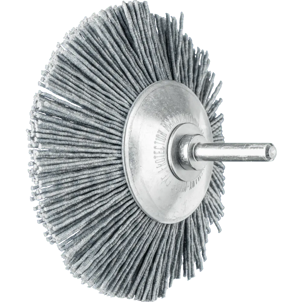 Produktfoto 1 von PFERD TOOLS Kegelbürste ungezopft KBU Ø 95x10mm Schaft-Ø 6 mm SiC-Filament-Ø 1,10mm Korn 120, 10 Stk.