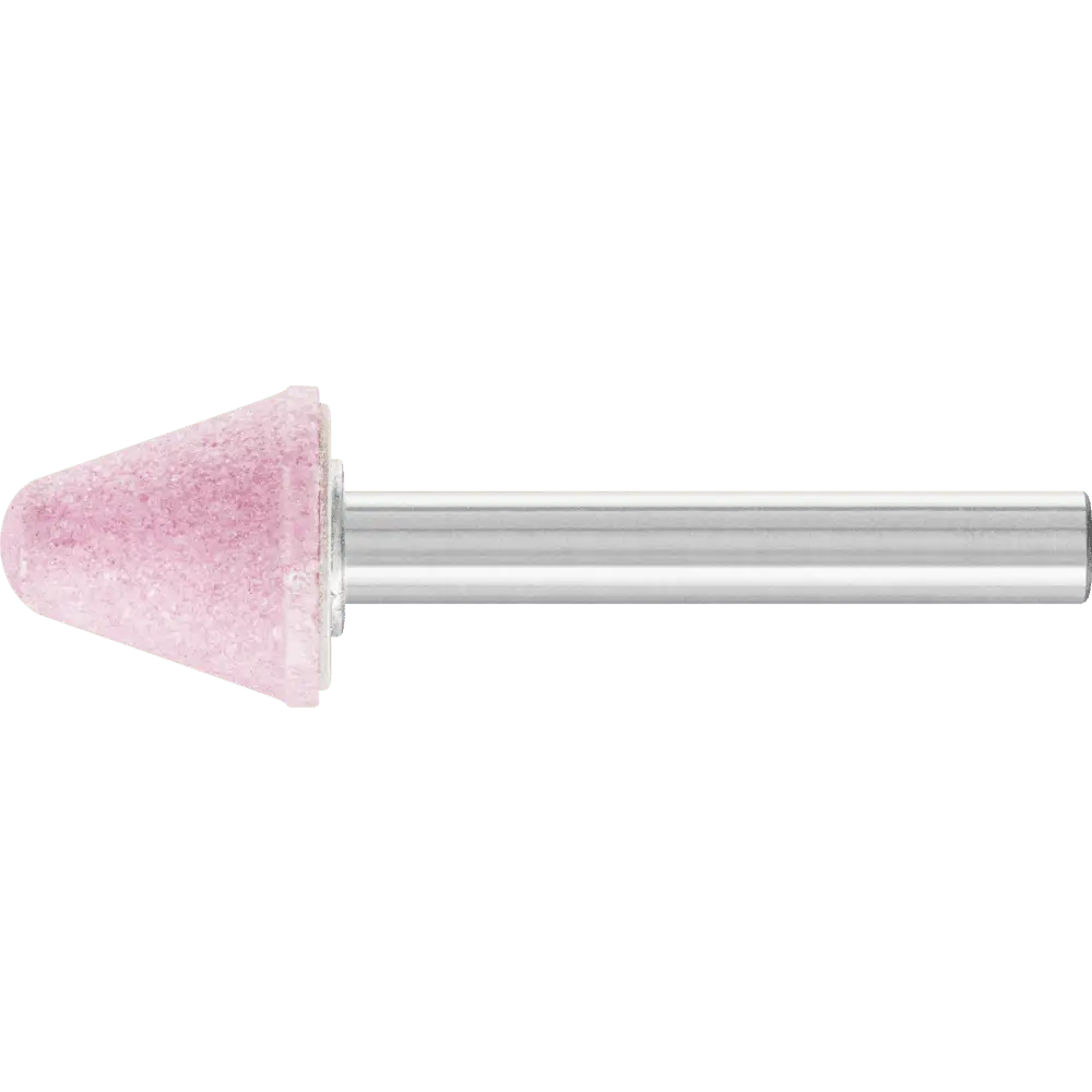 Produktfoto 1 von PFERD TOOLS STEEL EDGE Schleifstift Kegel Ø 16x16 mm Schaft-Ø 6 mm A60 für Stahl- und Stahlguss, 10 Stk.