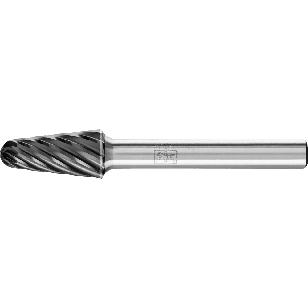 Produktfoto 1 von PFERD TOOLS Hartmetall Hochleistungsfrässtift INOX Rundkegel KEL Ø 10x20mm Schaft-Ø 6 mm HICOAT Edelstahl