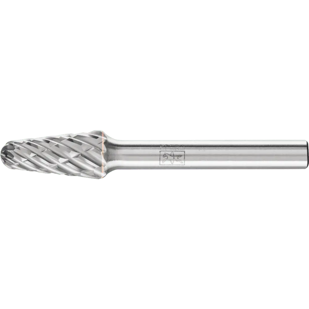 Produktfoto 1 von PFERD TOOLS Hartmetall Hochleistungsfrässtift STEEL Rundkegel KEL Ø 10x20mm Schaft-Ø 6 mm für Stahl