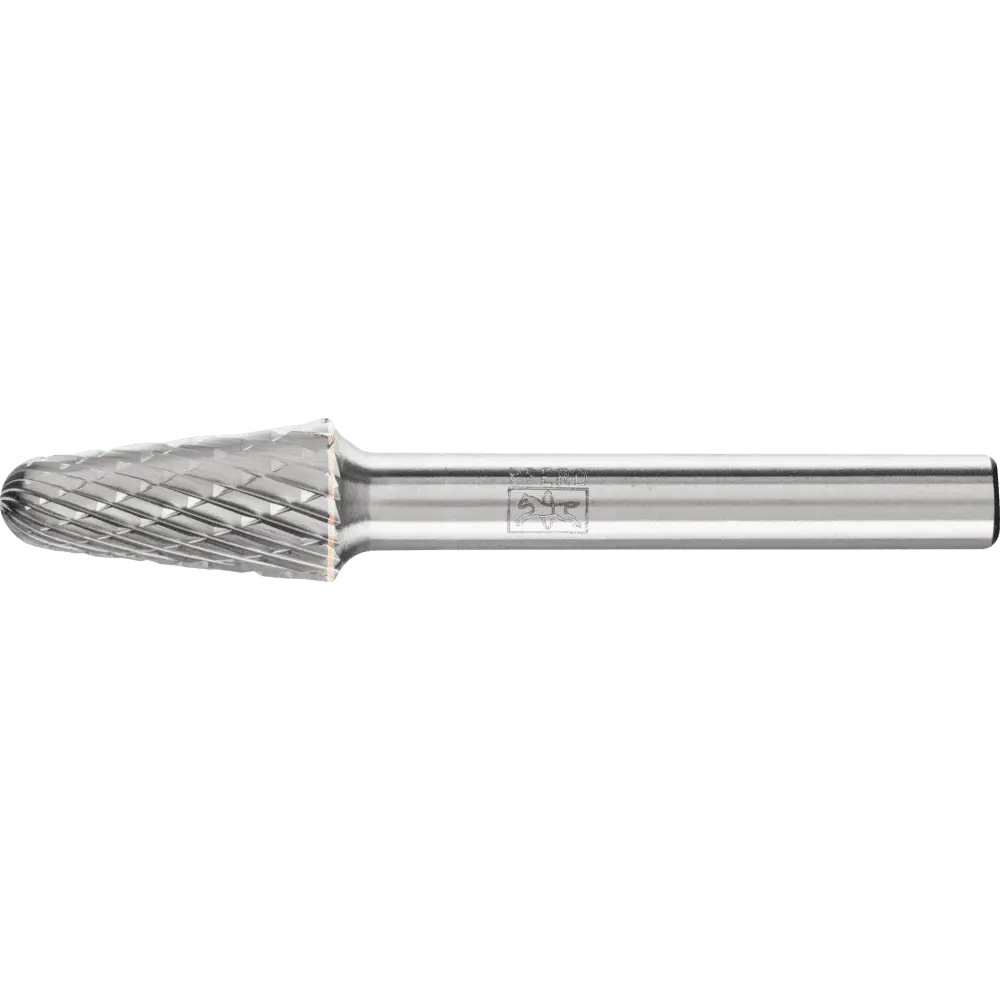 Produktfoto 1 von PFERD TOOLS Hartmetall Frässtift Rundkegel KEL Ø 10x20mm Schaft-Ø 6 mm Z3P universal mittel kreuzverzahnt