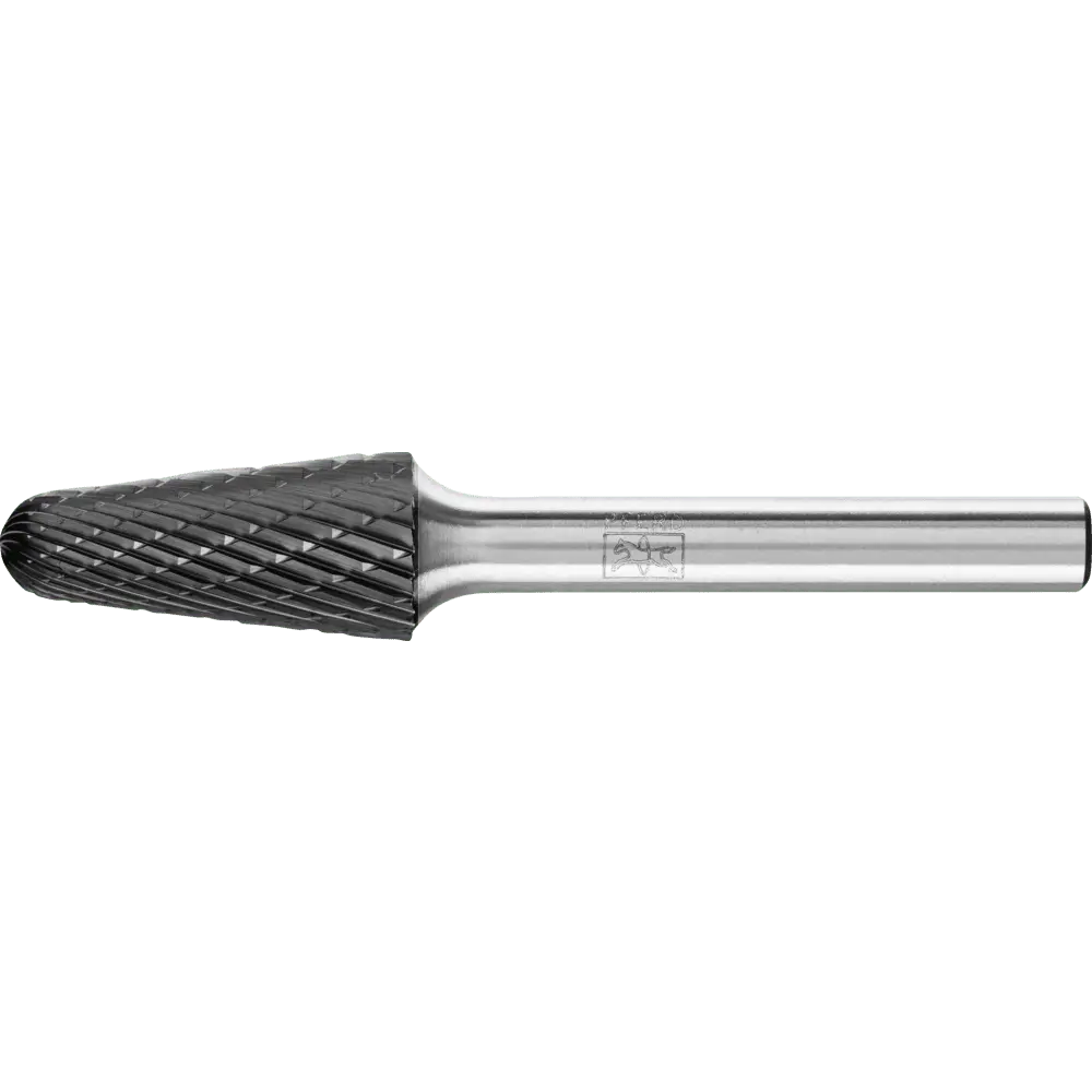 Produktfoto 1 von PFERD TOOLS Hartmetall Hochleistungsfrässtift Rundkegel KEL Ø 12x25 mm Schaft-Ø 6 mm Z3P HICOAT universal