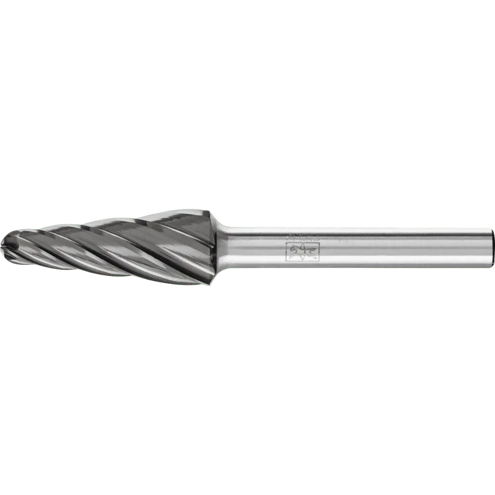 Produktfoto 1 von PFERD TOOLS Hartmetall Hochleistungsfrässtift  ALU Rundkegel KEL Ø 12x30mm Schaft-Ø 6mm für Alu/NE Metalle HICOAT