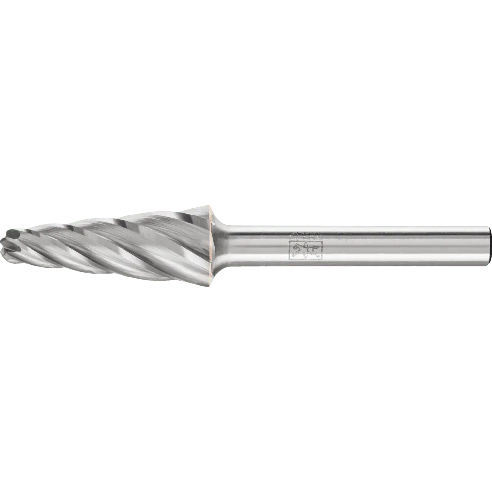 Produktfoto 1 von PFERD TOOLS Hartmetall Hochleistungsfrässtift ALU Rundkegel KEL Ø 12x30mm Schaft-Ø 6mm für Alu/NE Metalle