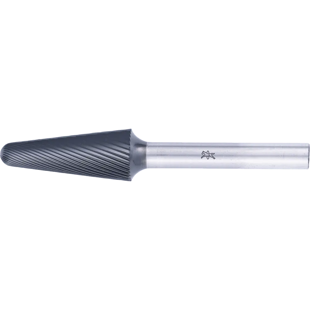 Produktfoto 1 von PFERD TOOLS Hartmetall Hochleistungsfrässtift Rundbogen KEL Ø 12x30mm Schaft-Ø 6mm Z5 HICOAT beschichtet universal fein