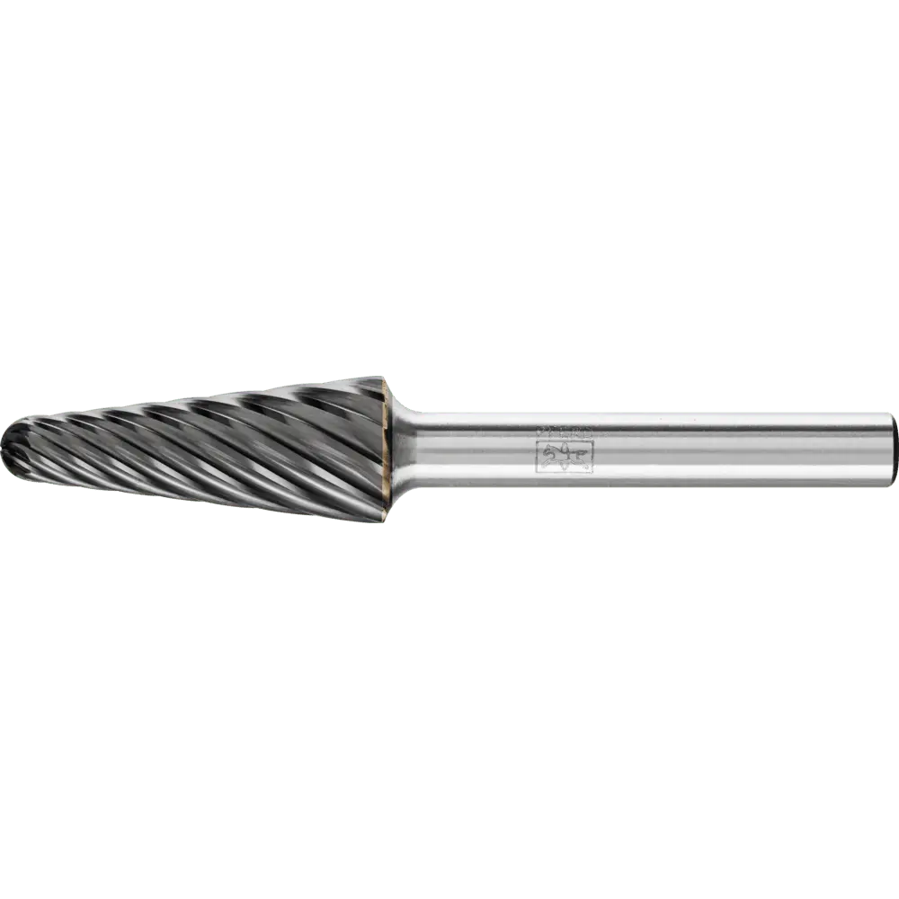 Produktfoto 1 von PFERD TOOLS Hartmetall Hochleistungsfrässtift INOX Rundkegel KEL Ø 12x30mm Schaft-Ø 6 mm HICOAT Edelstahl