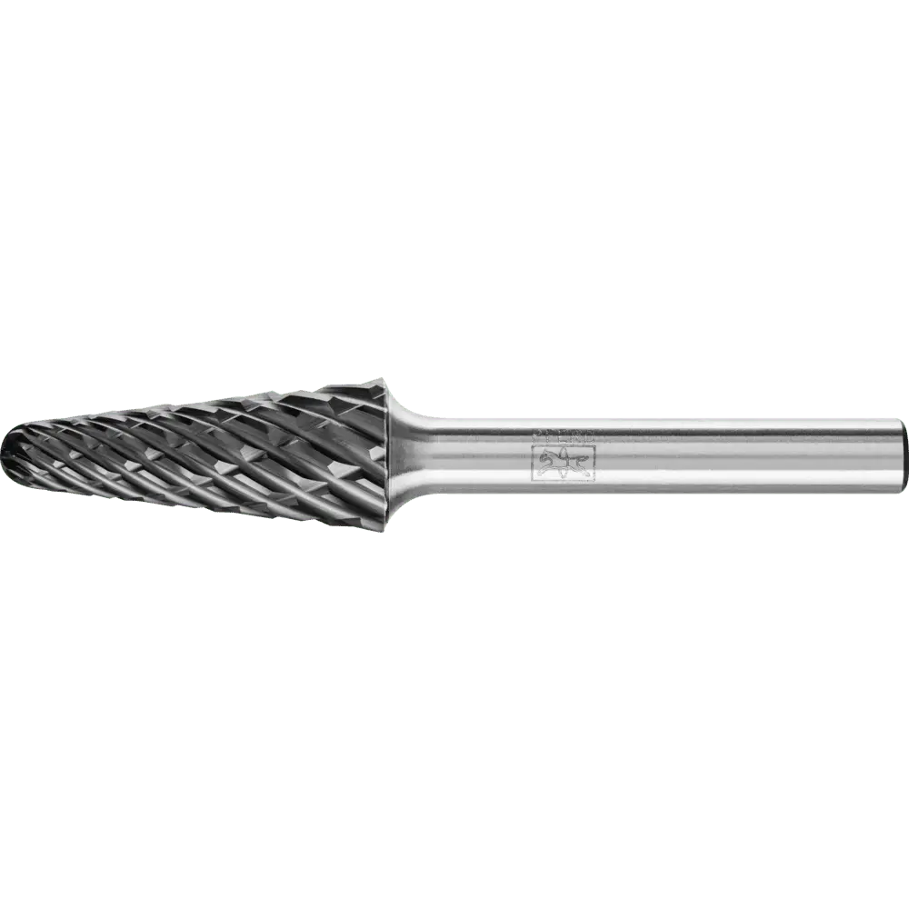 Produktfoto 1 von PFERD TOOLS Hartmetall Hochleistungsfrässtift STEEL Rundkegel KEL Ø 12x30mm Schaft-Ø 6 mm HICOAT für Stahl