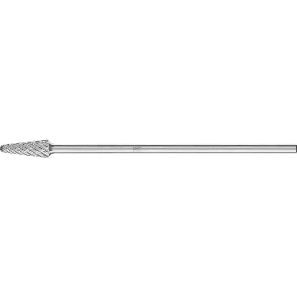 Produktfoto 1 von PFERD TOOLS Hartmetall Hochleistungsfrässtift STEEL Rundkegel KEL Ø 12x30mm Schaft-Ø 6x150mm für Stahl