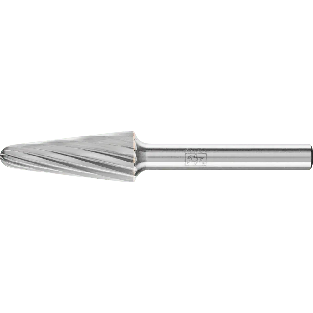 Produktfoto 1 von PFERD TOOLS Hartmetall Frässtift Rundkegel KEL Ø 12x30mm Schaft-Ø 6 mm Z1 universal grob