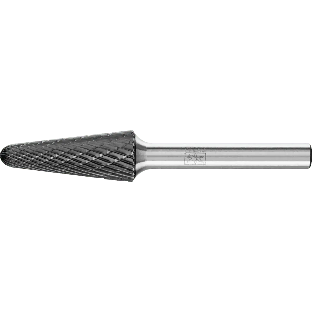 Produktfoto 1 von PFERD TOOLS Hartmetall Hochleistungsfrässtift Rundkegel KEL Ø 12x30mm Schaft-Ø 6 mm Z3P HICOAT universal