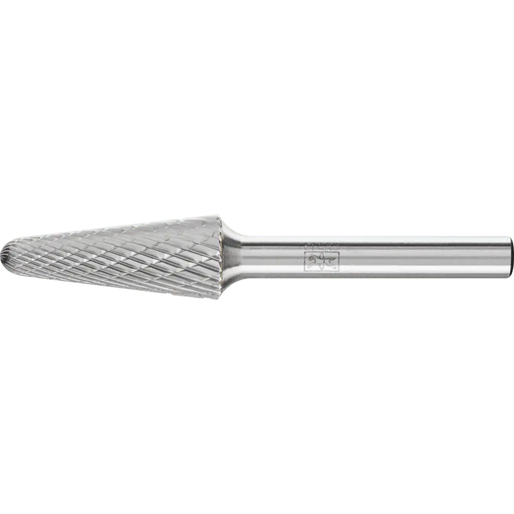 Produktfoto 1 von PFERD TOOLS Hartmetall Frässtift Rundkegel KEL Ø 12x30mm Schaft-Ø 6 mm Z3P universal mittel kreuzverzahnt