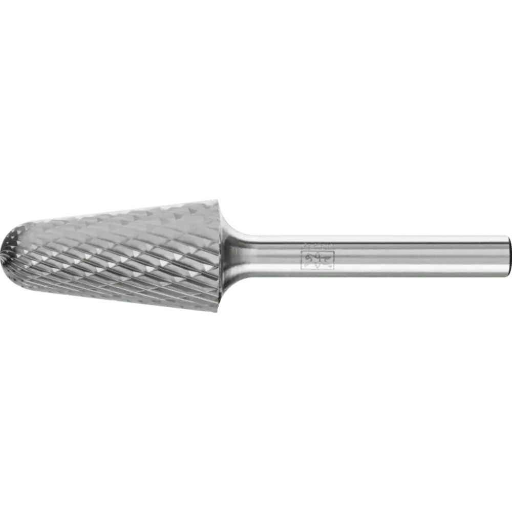 Produktfoto 1 von PFERD TOOLS Hartmetall Frässtift Rundkegel KEL Ø 16x30mm Schaft-Ø 6 mm Z3P universal mittel kreuzverzahnt
