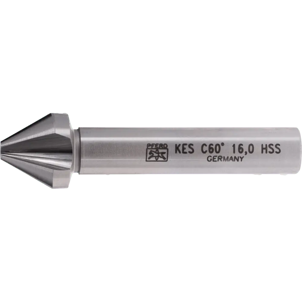 Produktfoto 1 von PFERD TOOLS HSS Kegel-und Entgratsenker 60° Ø 16 mm Schaft-Ø 10mm DIN 334 C