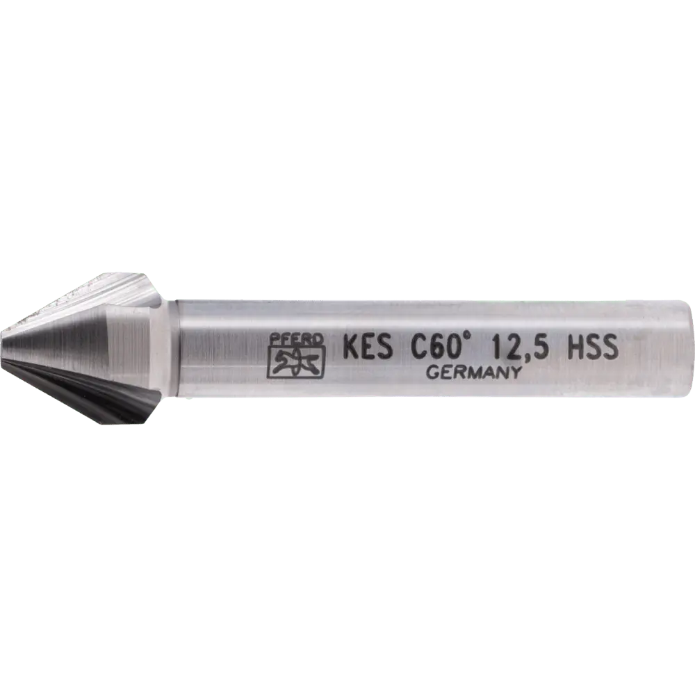 Produktfoto 1 von PFERD TOOLS HSS Kegel-und Entgratsenker 60° Ø 12,5 mm Schaft-Ø 8 mm DIN 334 C