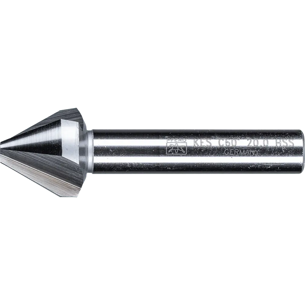 Produktfoto 1 von PFERD TOOLS HSS Kegel-und Entgratsenker 60° Ø 20mm Schaft-Ø 10mm DIN 334 C
