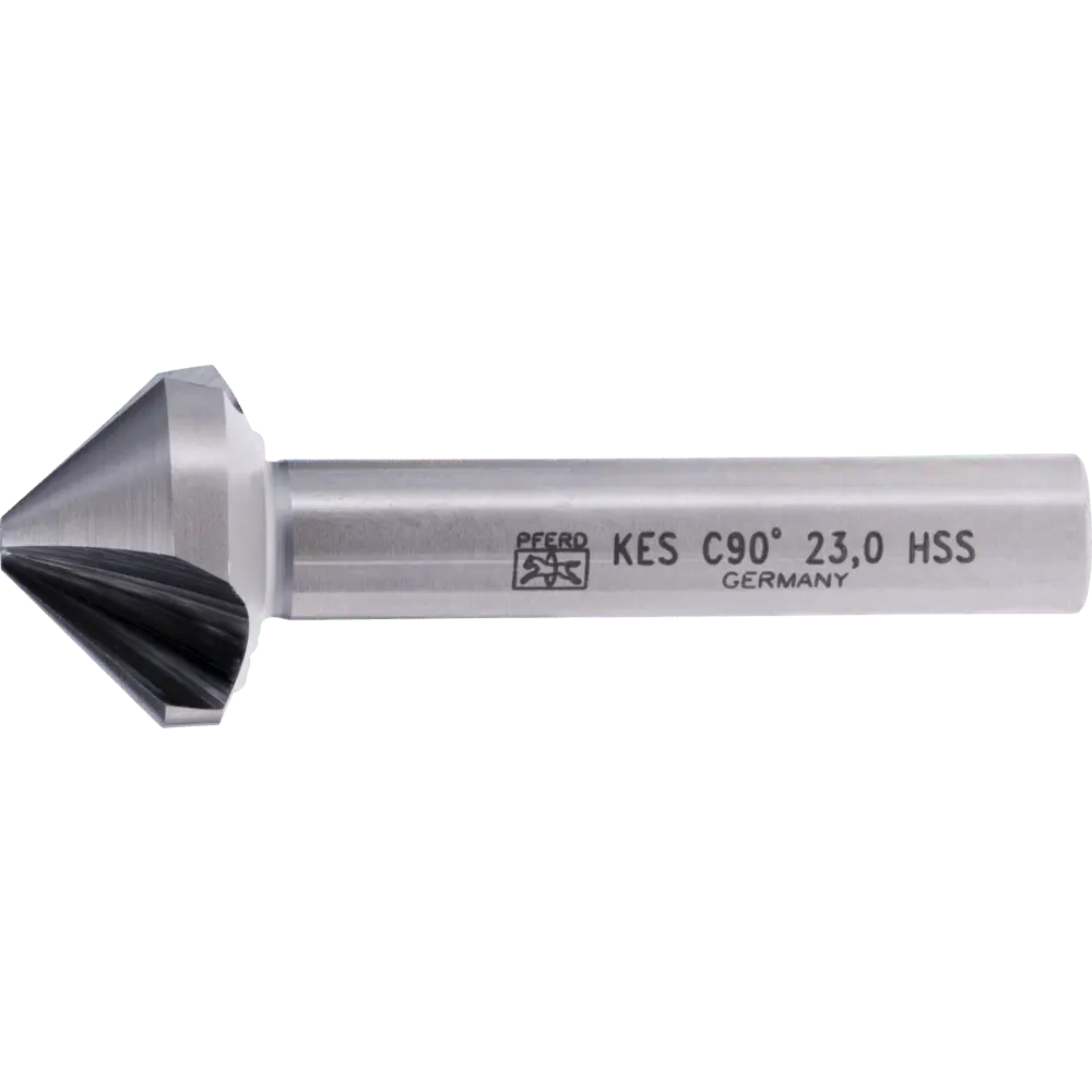 Produktfoto 1 von PFERD TOOLS HSS Kegel-und Entgratsenker 90° Ø 23 mm Schaft-Ø 10mm DIN 335 C