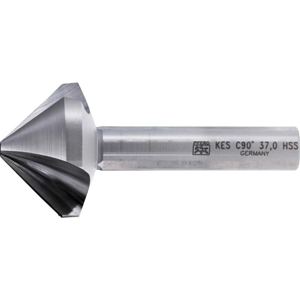 Produktfoto 1 von PFERD TOOLS HSS Kegel-und Entgratsenker 90° Ø 37 mm Schaft-Ø 12 mm DIN 335 C 3-Flächenschaft