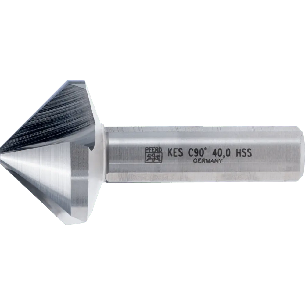Produktfoto 1 von PFERD TOOLS HSS Kegel-und Entgratsenker 90° Ø 40mm Schaft-Ø 15 mm DIN 335 C