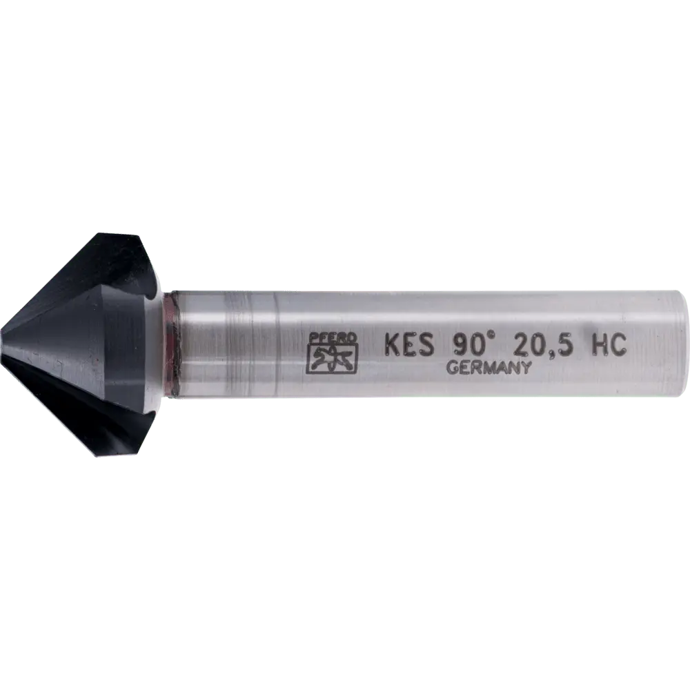 Produktfoto 1 von PFERD TOOLS HSS Kegel-und Entgratsenker 90° Ø 20,5 mm Schaft-Ø 10mm DIN 335 C HICOAT beschichtet