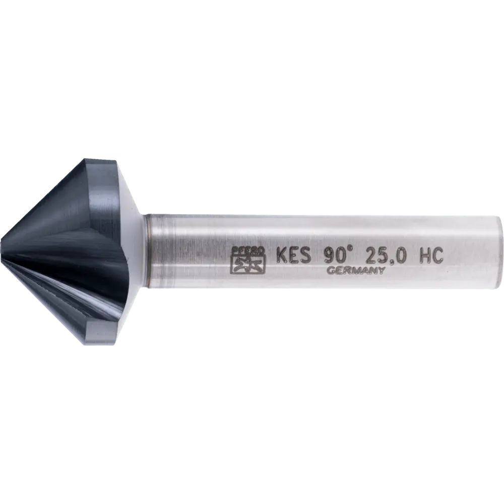 Produktfoto 1 von PFERD TOOLS HSS Kegel-und Entgratsenker 90° Ø 25 mm Schaft-Ø 10mm DIN 335 C HICOAT beschichtet