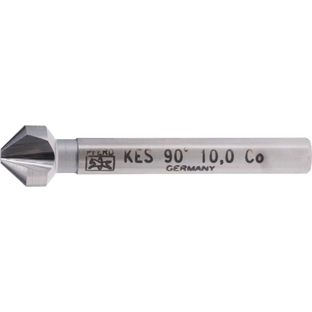 Produktfoto 1 von PFERD TOOLS HSSE Co5 Kegel-und Entgratsenker 90° Ø 10mm Schaft-Ø 6 mm DIN 335 C