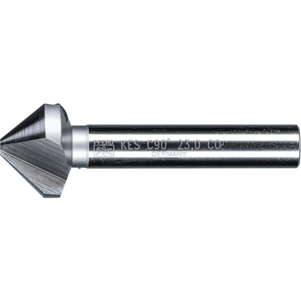 Produktfoto 1 von PFERD TOOLS HSSE Co5 Kegel-und Entgratsenker 90° Ø 23 mm Schaft-Ø 10mm DIN 335 C