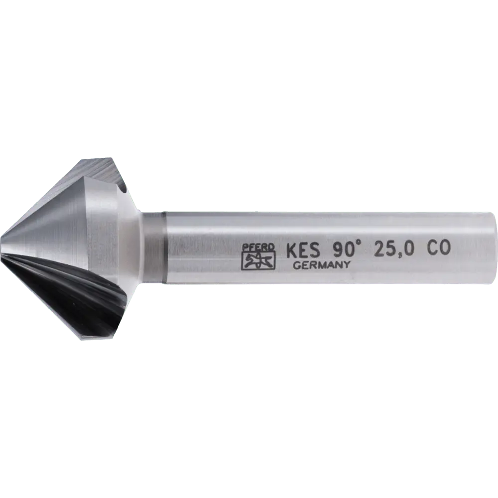 Produktfoto 1 von PFERD TOOLS HSSE Co5 Kegel-und Entgratsenker 90° Ø 25 mm Schaft-Ø 10mm DIN 335 C
