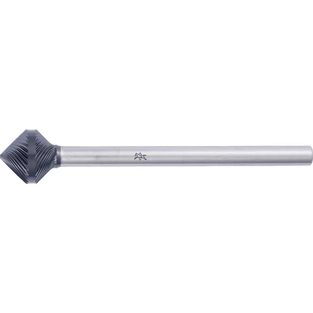 Produktfoto 1 von PFERD TOOLS Hartmetall Hochleistungsfrässtift KSK-WKN Ø 16x15mm Schaft-Ø 6x75mm Z3 HICOAT besch. Spezialform Anfas-/Entgratarbeiten Robotereinsatz