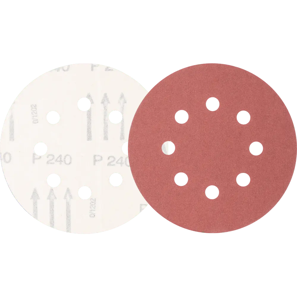 Produktfoto 1 von PFERD TOOLS Universal Korund Klettscheibe KSS Ø 125 A320 8 Absauglöcher für Exzenterschleifer, 25 Stk.