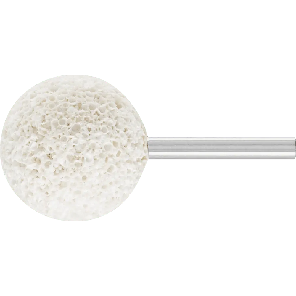 Produktfoto 1 von PFERD TOOLS RUBBER Schleifstift Kugel Ø 40x40mm Schaft-Ø 6 mm AH2 für Gummi, 5 Stk.