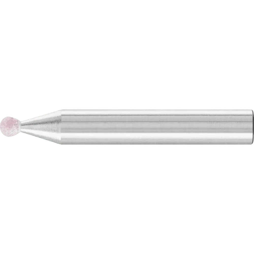 Produktfoto 1 von PFERD TOOLS STEEL EDGE Schleifstift Kugel Ø 3x3 mm Schaft-Ø 6 mm A100 für Stahl- und Stahlguss, 10 Stk.
