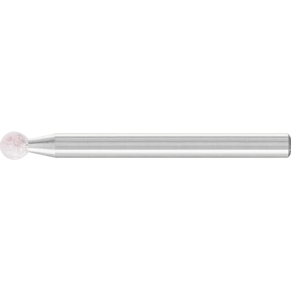 Produktfoto 1 von PFERD TOOLS STEEL EDGE Schleifstift Kugel Ø 3x3 mm Schaft-Ø 3 mm A100 für Stahl- und Stahlguss, 10 Stk.