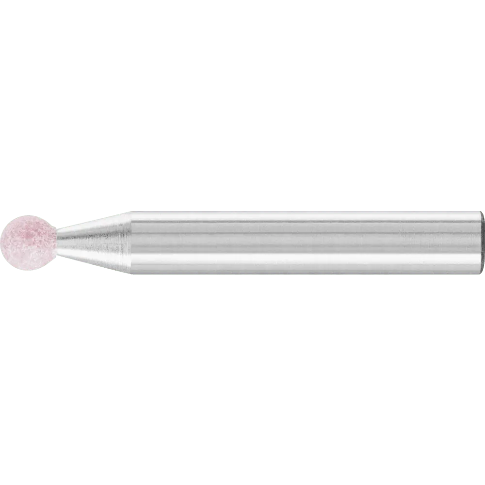 Produktfoto 1 von PFERD TOOLS STEEL EDGE Schleifstift Kugel Ø 5x5 mm Schaft-Ø 6 mm A100 für Stahl- und Stahlguss, 10 Stk.