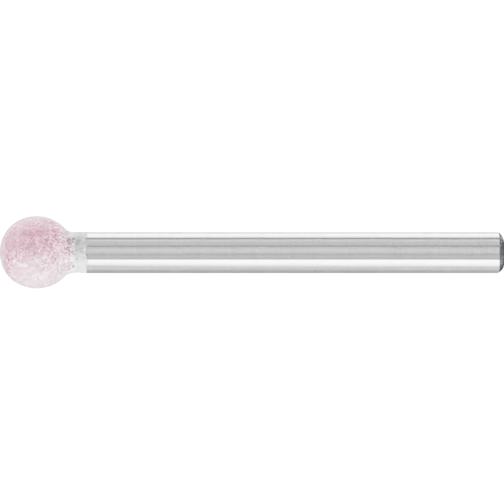 Produktfoto 1 von PFERD TOOLS STEEL EDGE Schleifstift Kugel Ø 5x5 mm Schaft-Ø 3 mm A100 für Stahl- und Stahlguss, 10 Stk.