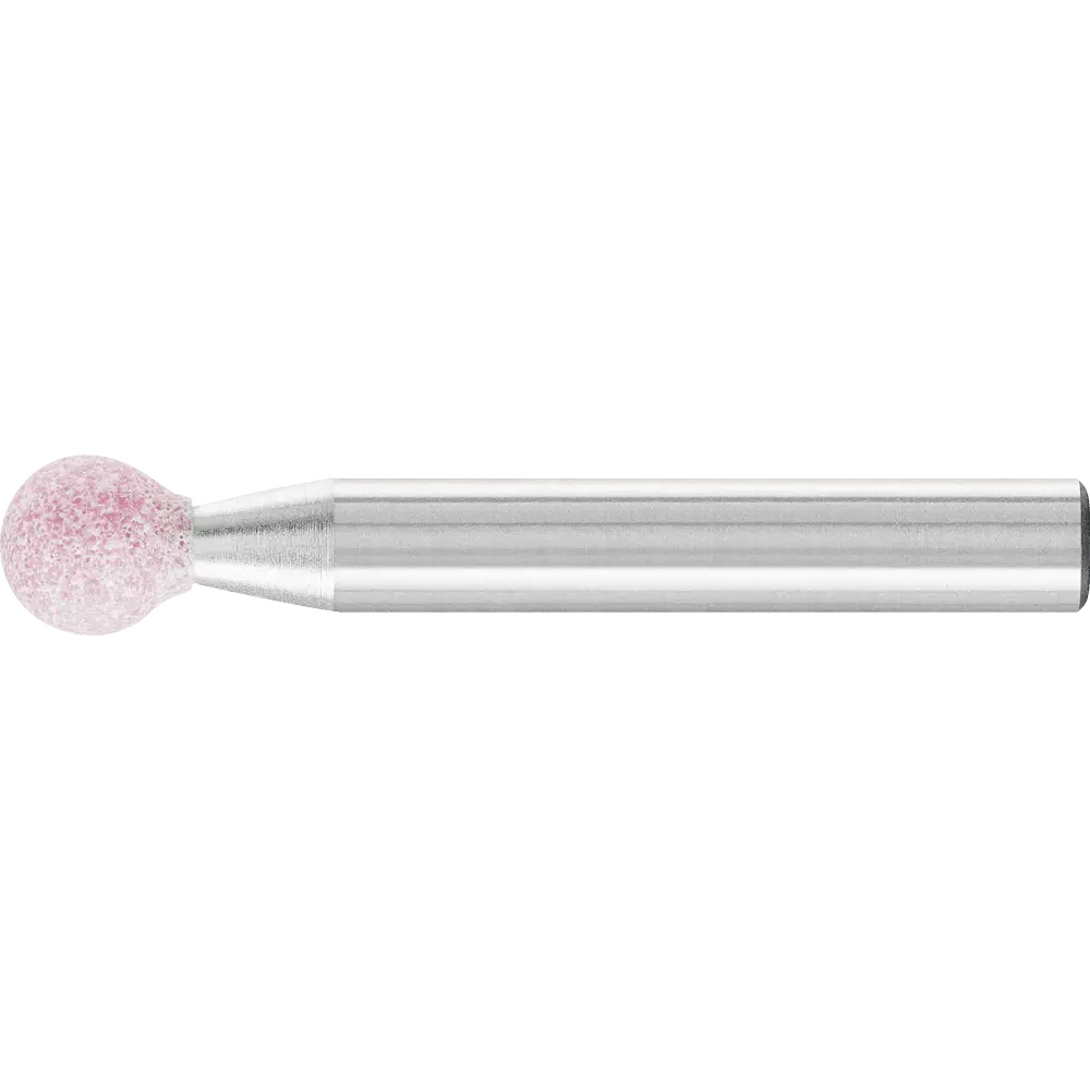 Produktfoto 1 von PFERD TOOLS STEEL EDGE Schleifstift Kugel Ø 8x8 mm Schaft-Ø 6 mm A80 für Stahl- und Stahlguss, 10 Stk.