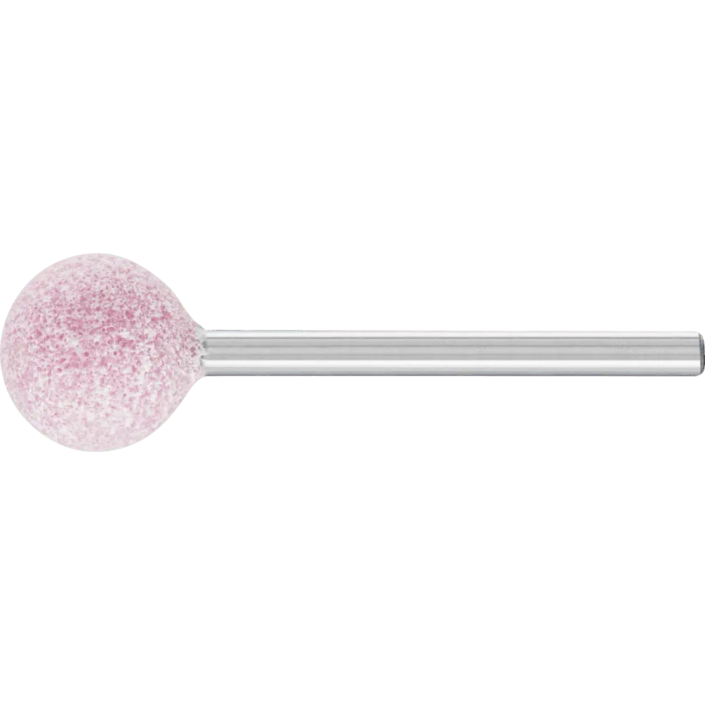 Produktfoto 1 von PFERD TOOLS STEEL EDGE Schleifstift Kugel Ø 13x13 mm Schaft-Ø 3 mm A80 für Stahl- und Stahlguss, 10 Stk.