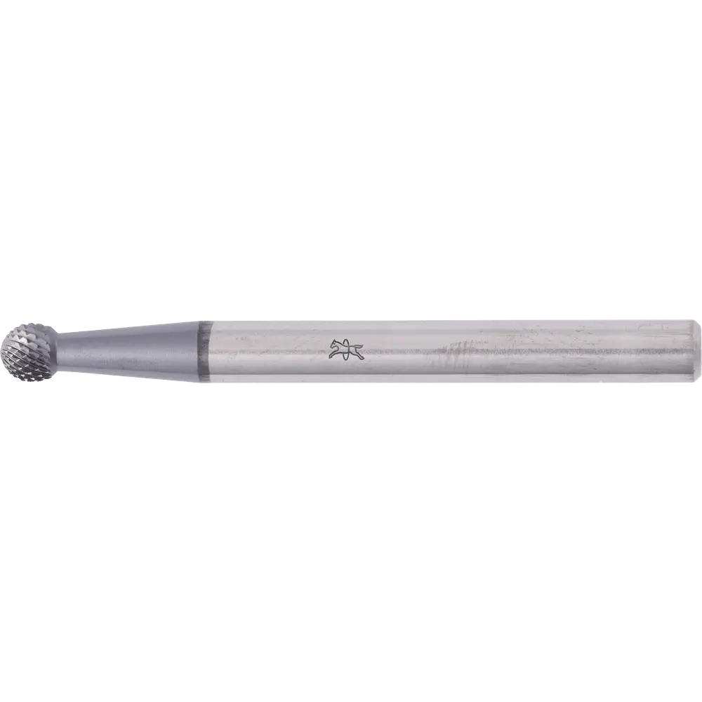 Produktfoto 1 von PFERD TOOLS Hartmetall Hochleistungsfrässtift MICRO Kugel KUD Ø 03x02mm Schaft-Ø 3mm HICOAT beschichtet für die Feinbearbeitung