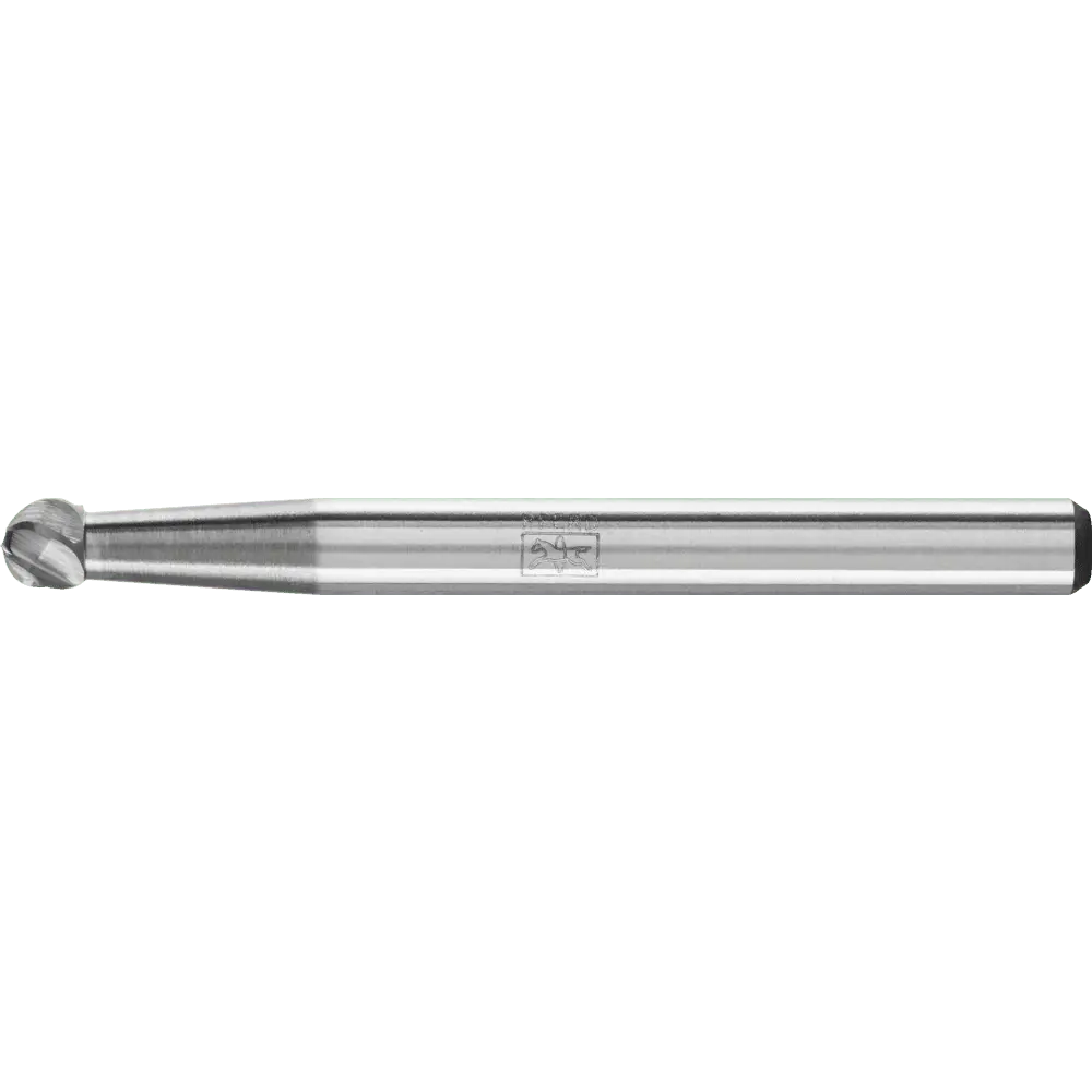 Produktfoto 1 von PFERD TOOLS Hartmetall Hochleistungsfrässtift ALU Kugel KUD Ø 03x02mm Schaft-Ø 3mm für Alu/NE Metalle