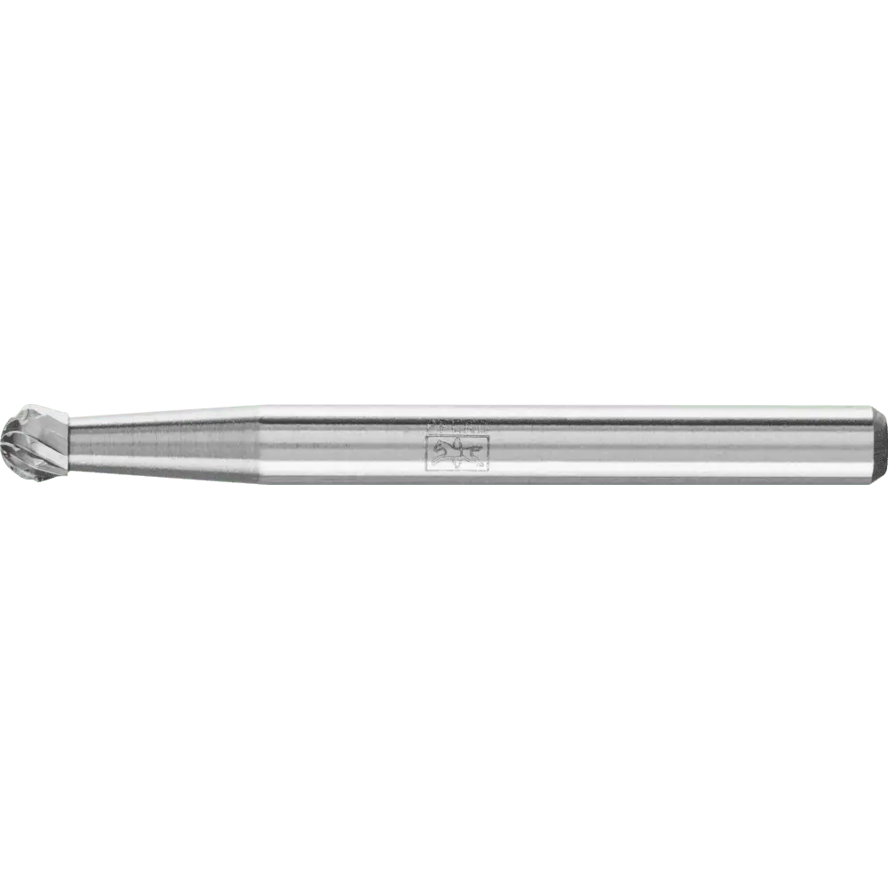 Produktfoto 1 von PFERD TOOLS Hartmetall Frässtift Kugel KUD Ø 03x02 mm Schaft-Ø 3 mm Z4 universal mittel fein