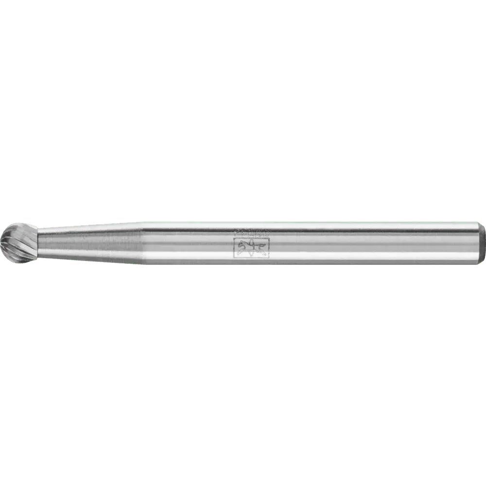Produktfoto 1 von PFERD TOOLS Hartmetall Frässtift Kugel KUD Ø 03x02 mm Schaft-Ø 3 mm Z5 universal fein