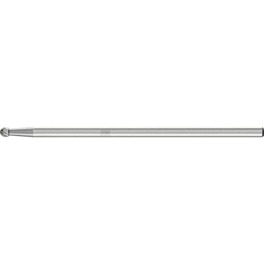 Produktfoto 1 von PFERD TOOLS Hartmetall Frässtift Kugel KUD Ø 03x02 mm Schaft-Ø 3x75 mm Z3P universal mittel kreuzverzahnt