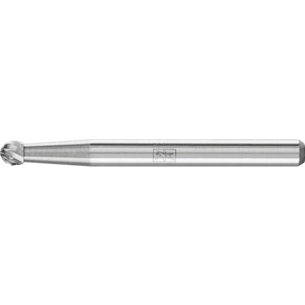 Produktfoto 1 von PFERD TOOLS Hartmetall Frässtift Kugel KUD Ø 03x02 mm Schaft-Ø 3 mm Z3P universal mittel kreuzverzahnt