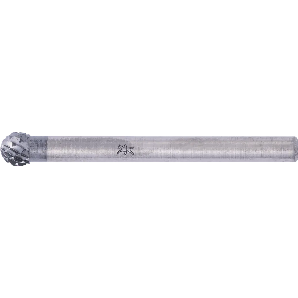 Produktfoto 1 von PFERD TOOLS Hartmetall Hochleistungsfrässtift Kugel KUD Ø 04x03mm Schaft-Ø 3mm Z3P HICOAT beschichtet für die Feinbearbeitung