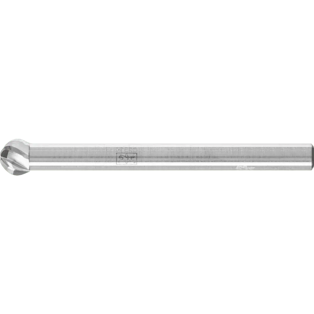 Produktfoto 1 von PFERD TOOLS Hartmetall Hochleistungsfrässtift INOX Kugel KUD Ø 04x03 mm Schaft-Ø 3 mm für Edelstahl