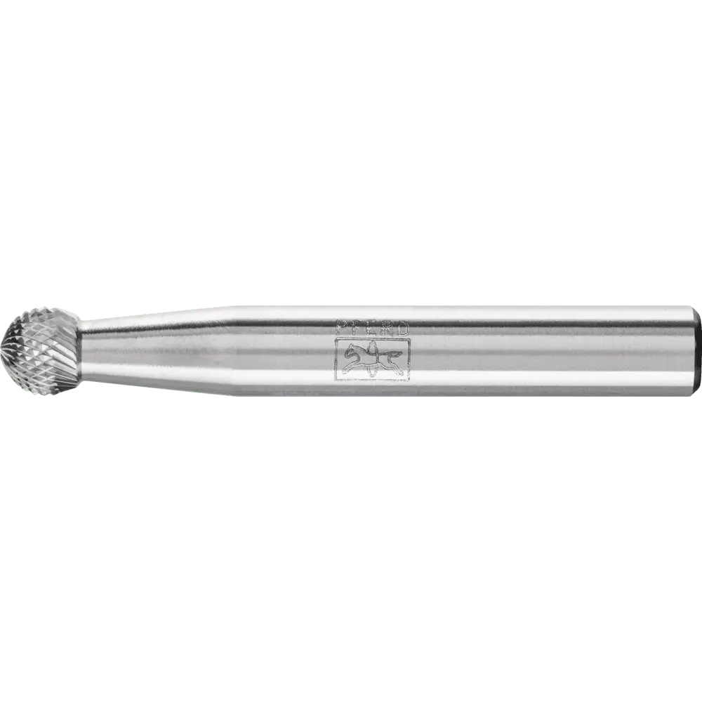 Produktfoto 1 von PFERD TOOLS Hartmetall Hochleistungsfrässtift MICRO Kugel KUD Ø 06x05 mm Schaft-Ø 6 mm Feinbearbeitung