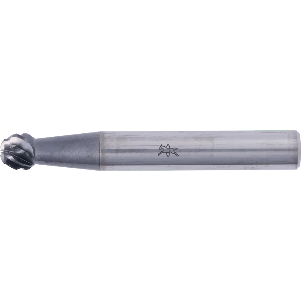 Produktfoto 1 von PFERD TOOLS Hartmetall Hochleistungsfrässtift ALLROUND Kugel KUD Ø 06x05mm Schaft-Ø 6mm HICOAT beschichtet für Stahl