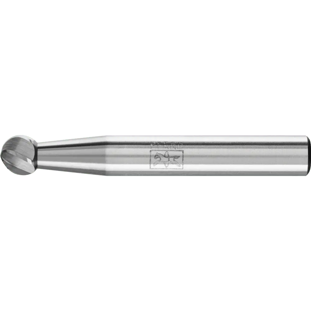 PFERD TOOLS Hartmetall Hochleistungsfrässtift ALU Kugel KUD Ø 06x05mm Schaft-Ø 6mm für Alu/NE Metalle