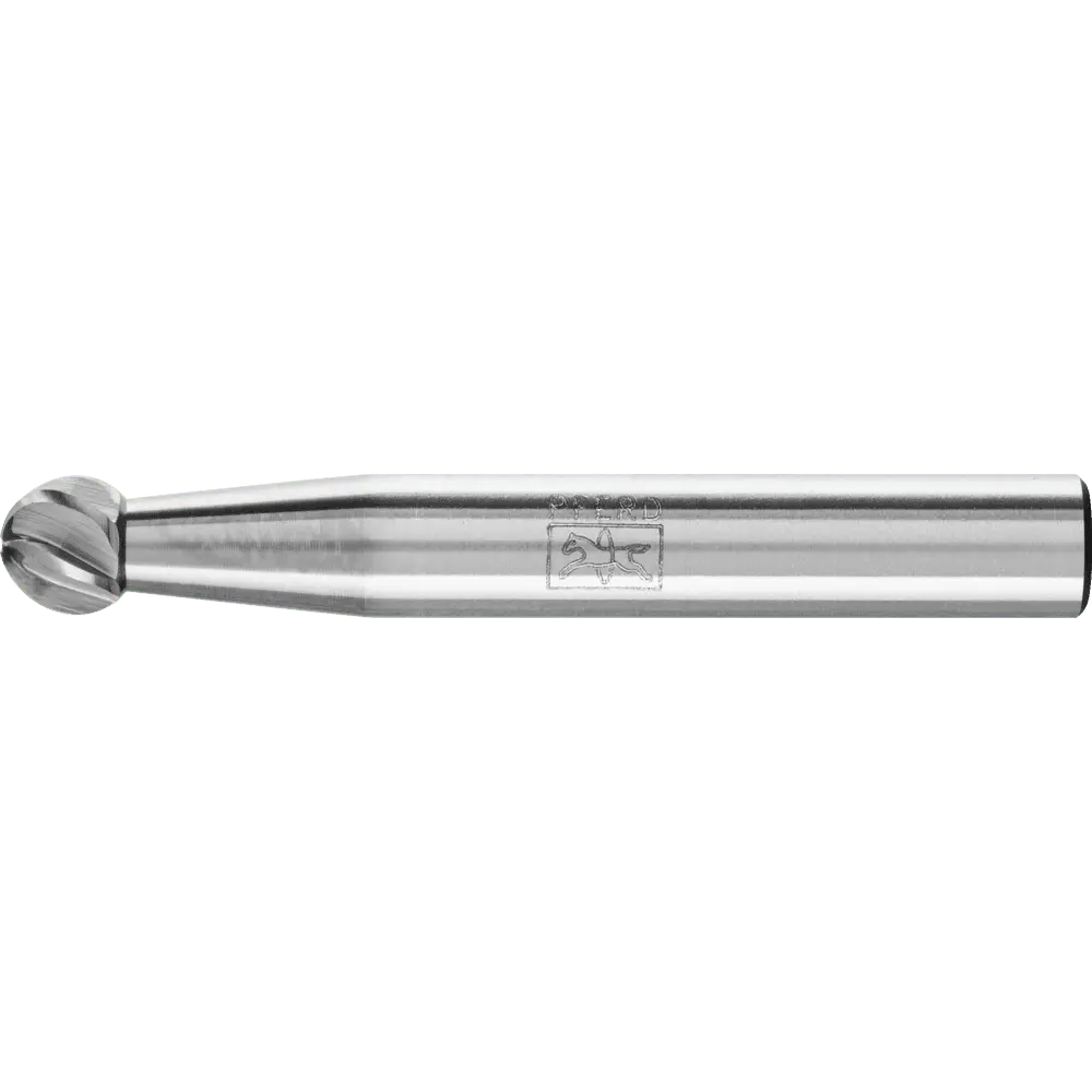 Produktfoto 1 von PFERD TOOLS Hartmetall Hochleistungsfrässtift INOX Kugel KUD Ø 06x05 mm Schaft-Ø 6 mm für Edelstahl